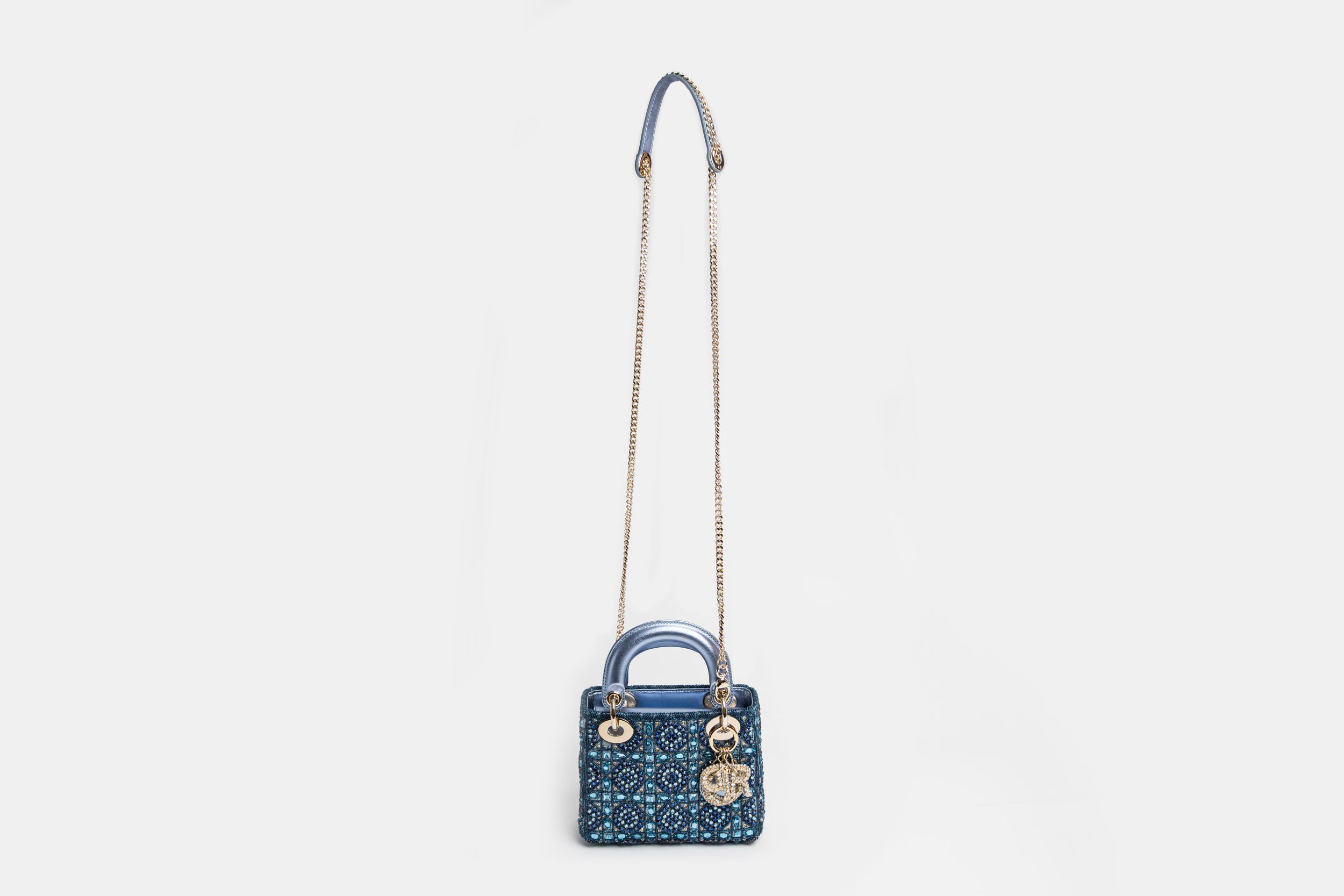 Dior Medium Bobby Bag in Blue Oblique - BagButler